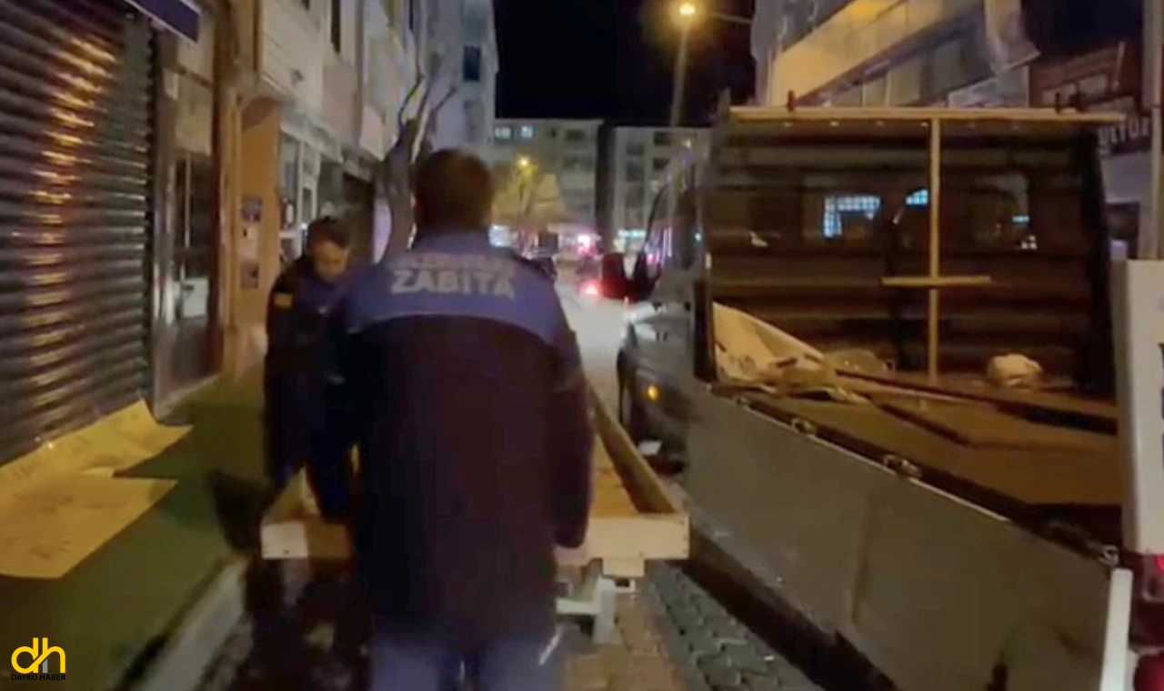 Kaldırım ve yol işgaline geçit yok!