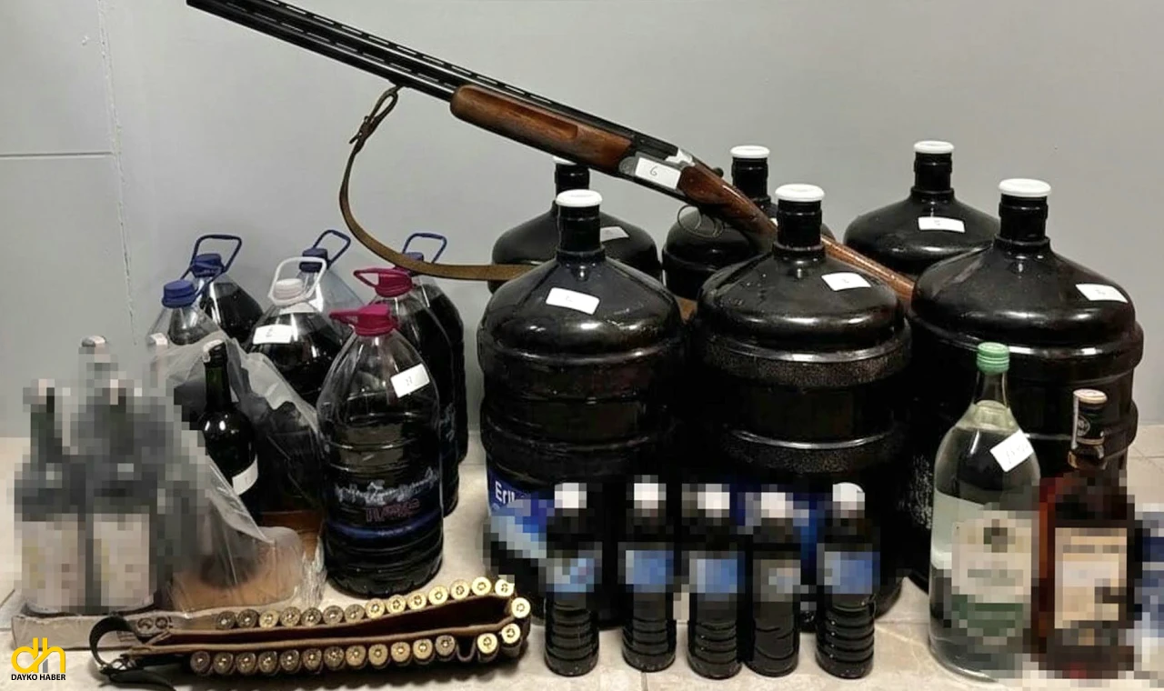 Sahte ve kaçak içki ele geçirildi