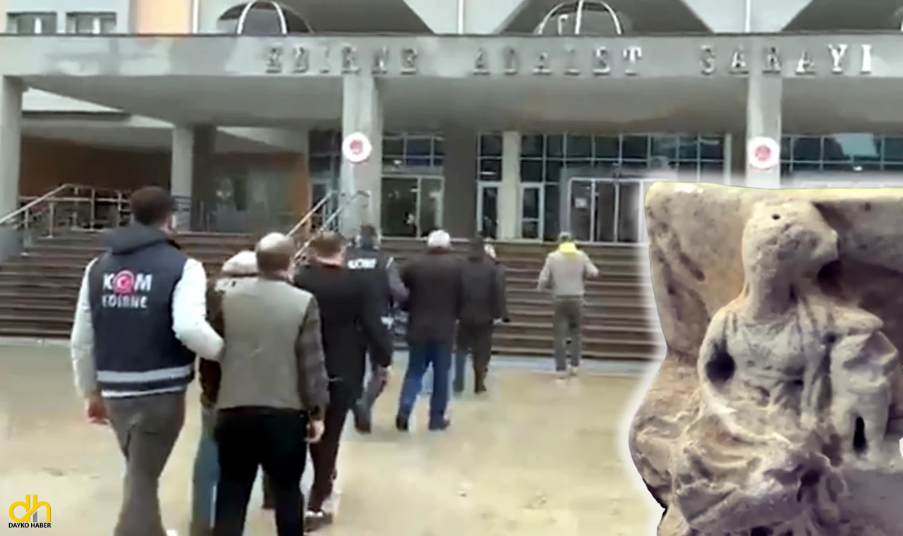 Tanrıça Kybele heykelini yurt dışına kaçırırken yakalandılar
