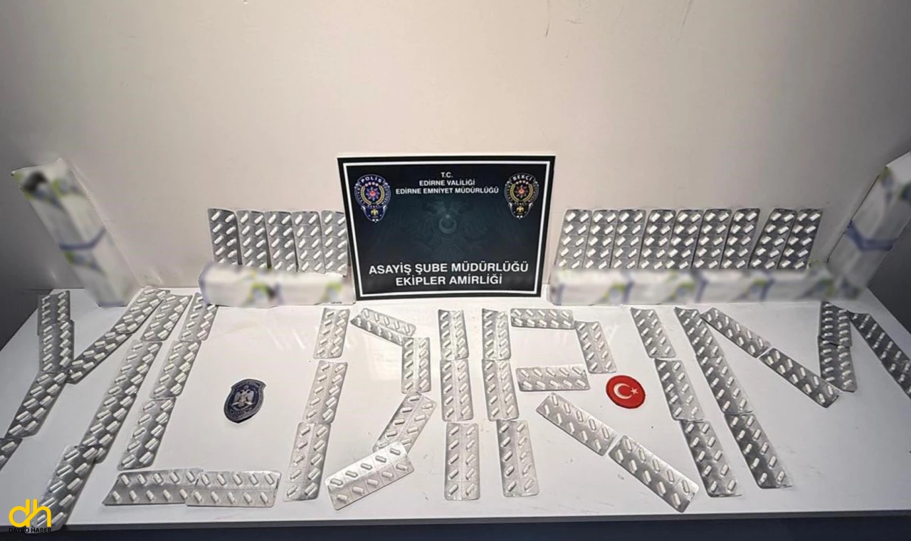 600 uyuşturucu hap ele geçirildi, 3 gözaltı