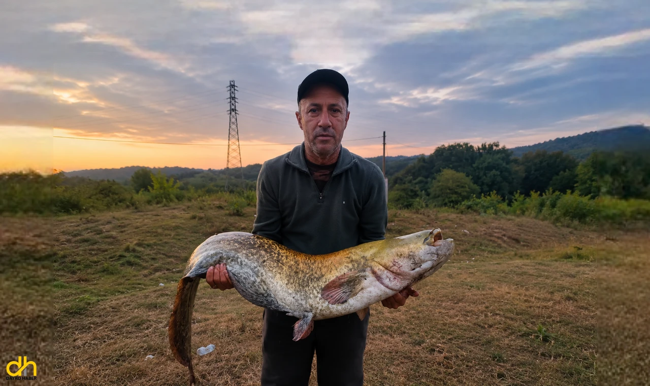 Amatör balıkçı oltayla 35 kilo yayın balığı yakaladı