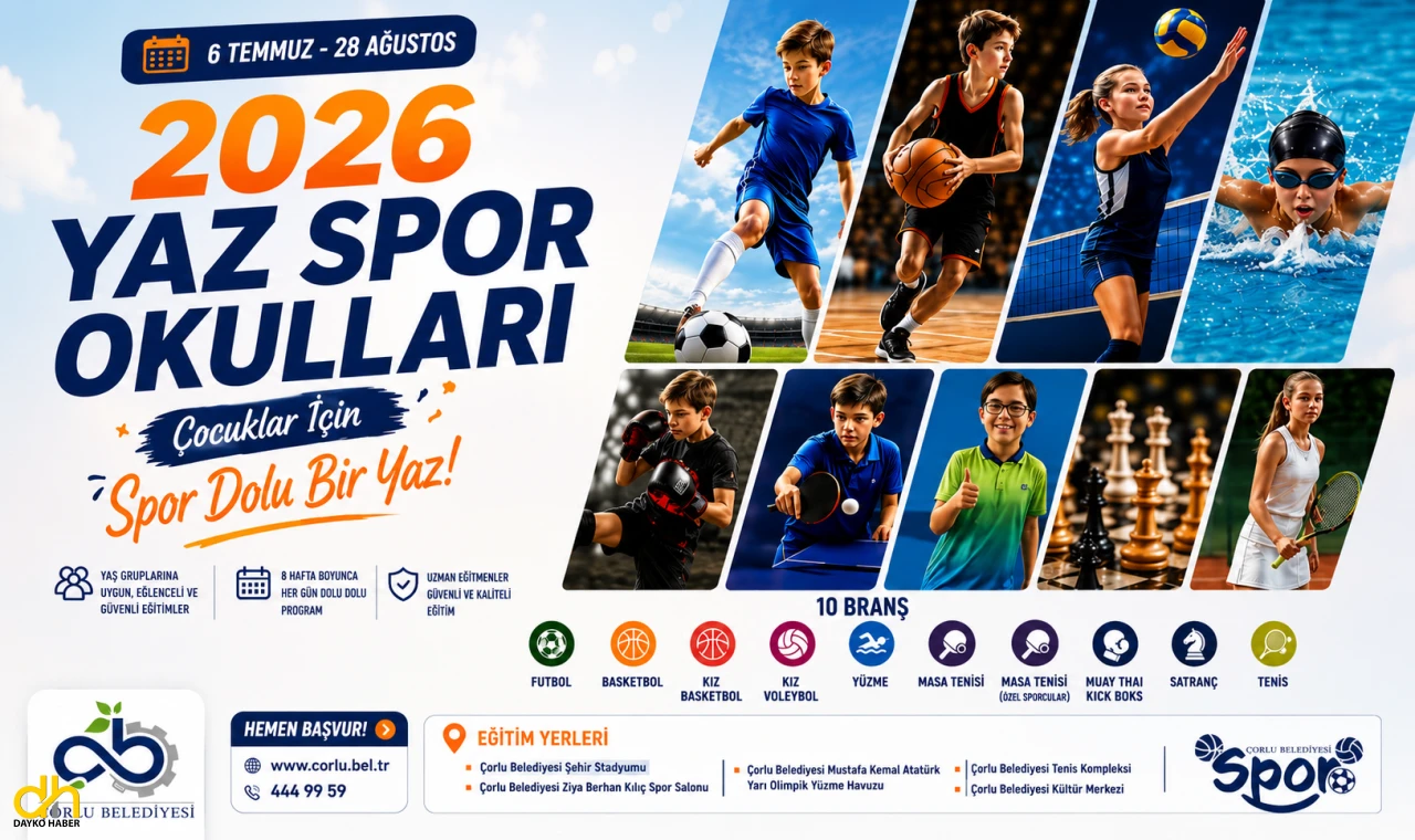 Yaz tatiline spor dolu program