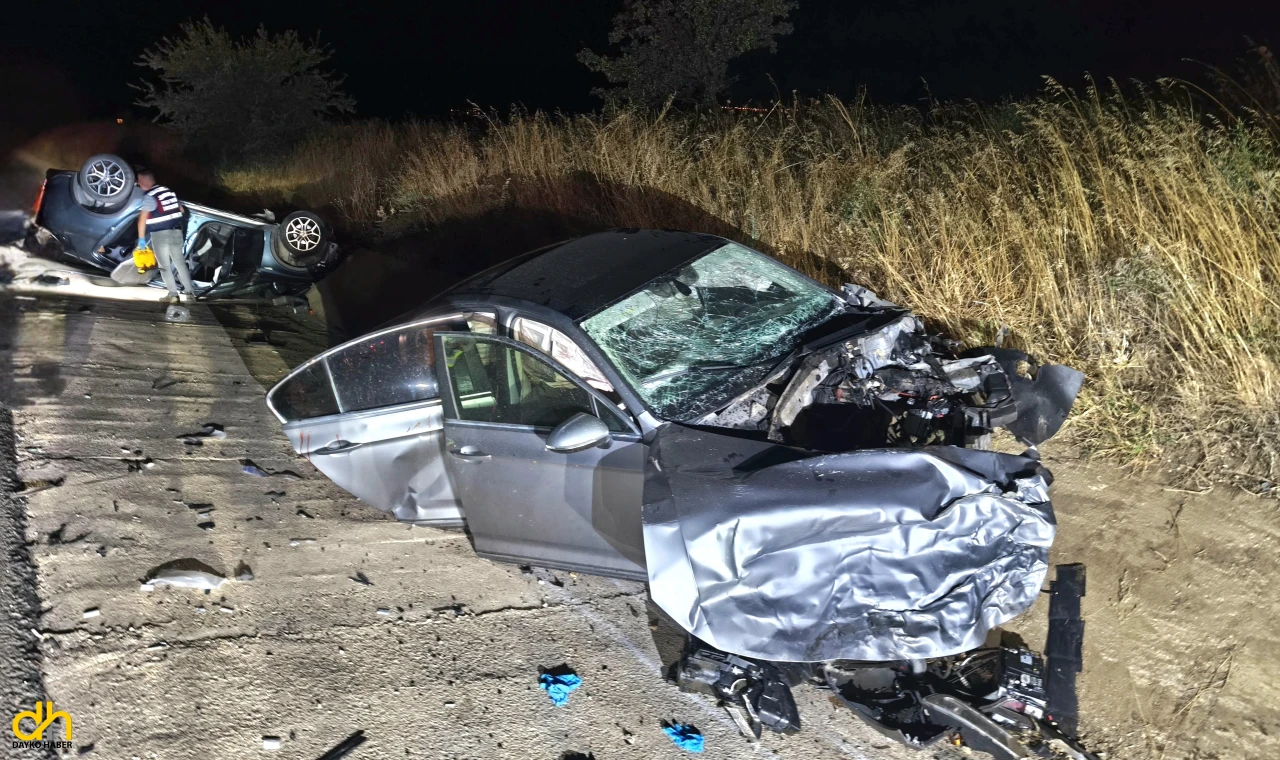 2 otomobilin çarpıştığı kazada yaralanan kadın kurtarılamadı