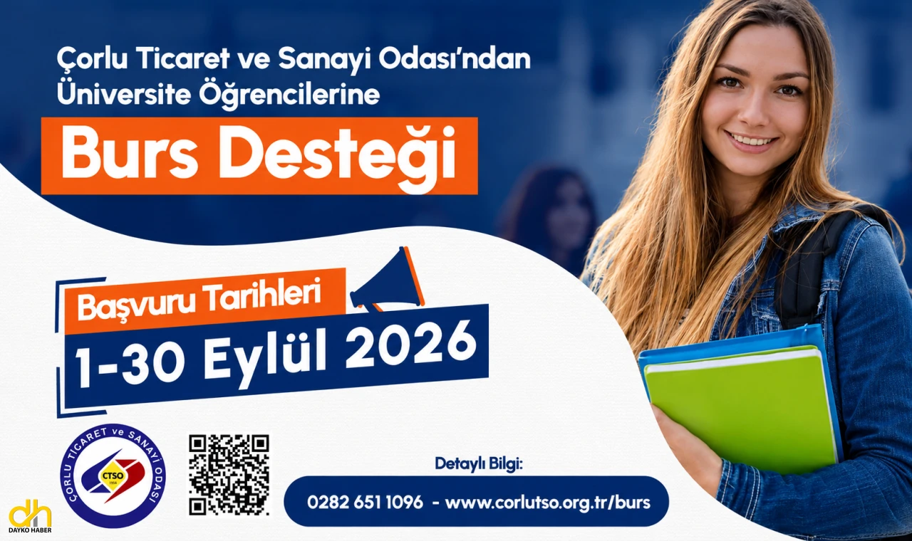 Çorlu TSO'dan üniversite öğrencilerine burs