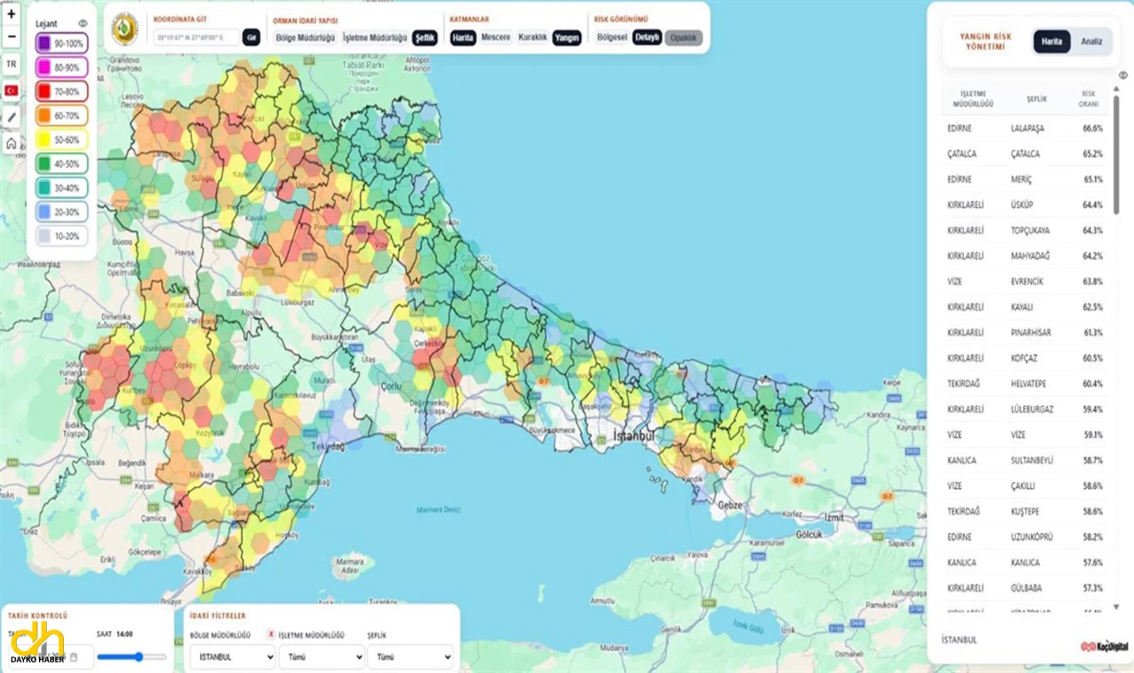 Kırklareli Valiliği’nden orman yangınları uyarısı