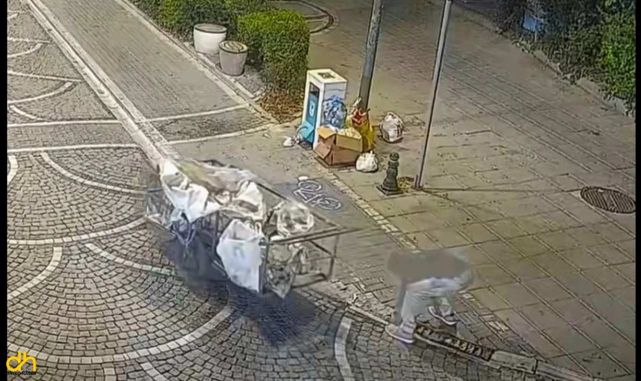 Mazgal hırsızlığı kameraya yansıdı