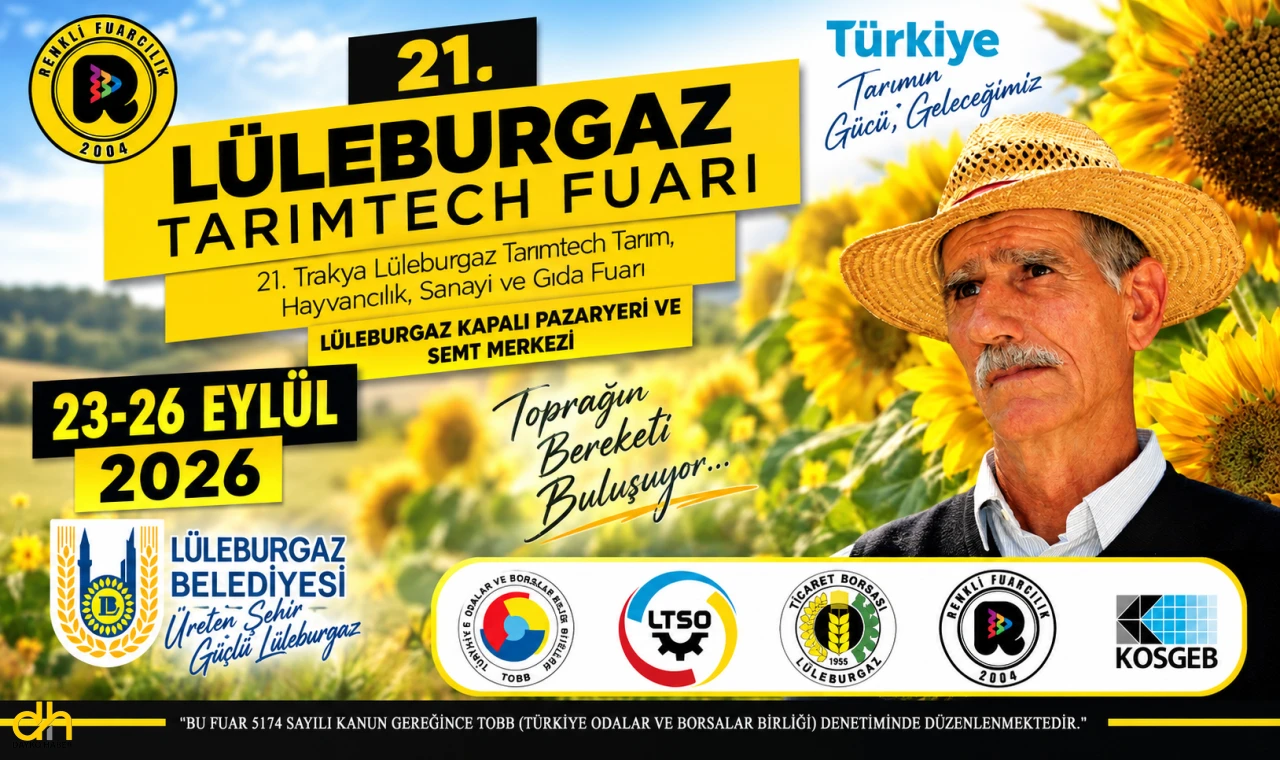 21. Lüleburgaz Tarımtech Fuarı başlıyor