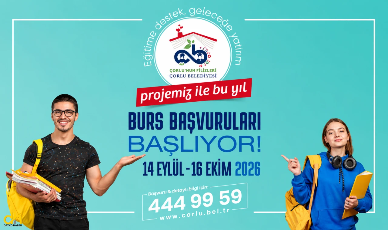 Çorlu’nun Filizleri İçin Burs Başvuruları 14 Eylül’de Başlıyor