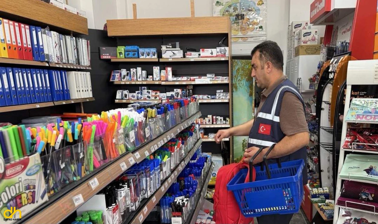 Kırtasiyelerde fahiş fiyat ve etiket denetimi yapıldı