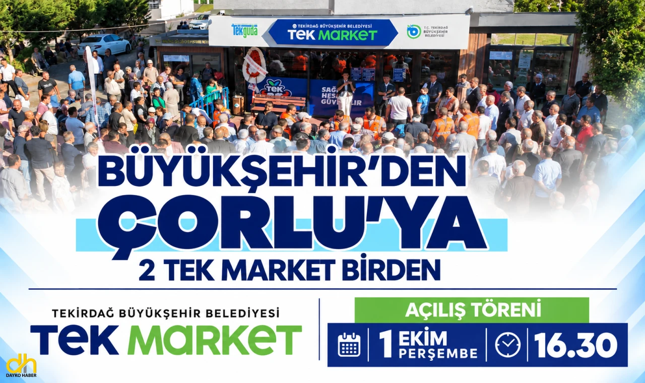 TEK Market, İki Şubeyi Aynı Gün Açıyor