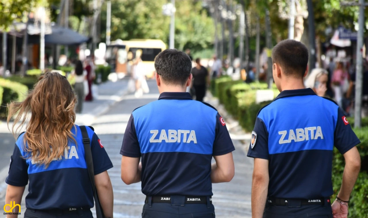 Zabıta ekiplerinde  yayalaştırma alanında denetim