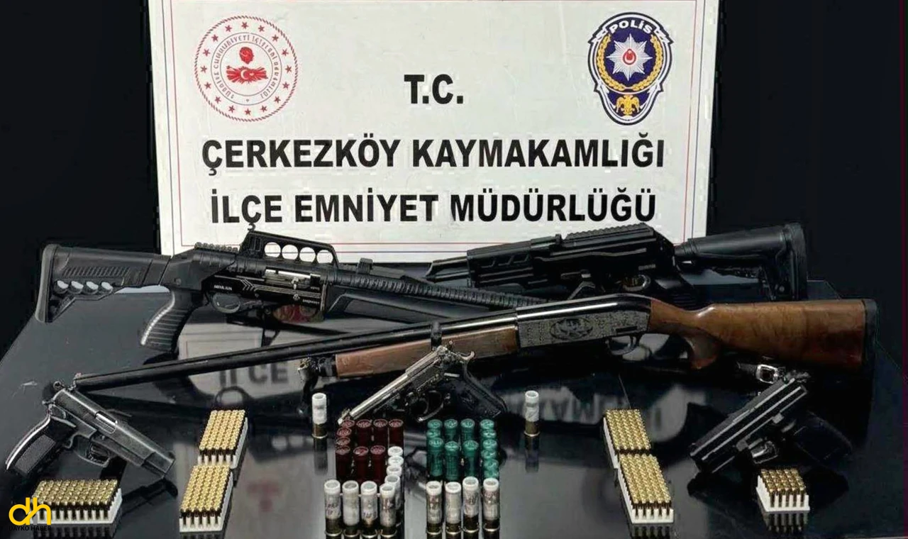 Silah operasyonunda 10 kişi gözaltında