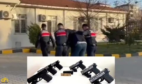 Otomobilinde 6 Tabanca Ele Geçirilen Şüpheli Tutuklandı