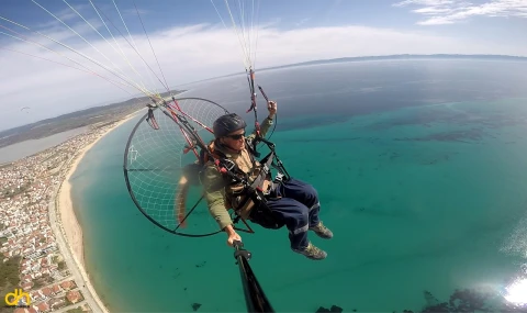 Paramotorla Bölgenin Görsel Arşivini Tutuyor
