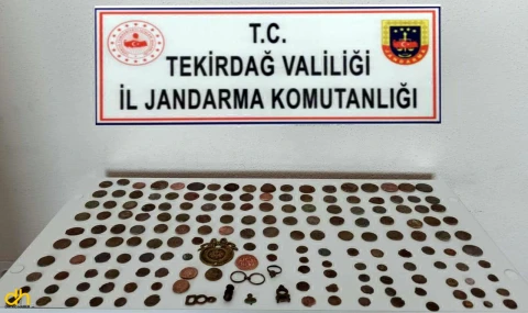 Tekirdağ’da 184 Sikke Ele Geçirildi