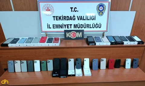 Çerkezköy’de 34 Kayıt Dışı Telefon Ele Geçirildi