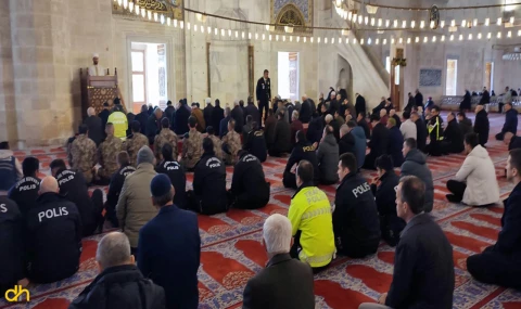 Edirne’de Emniyetten Şehitler İçin Mevlit