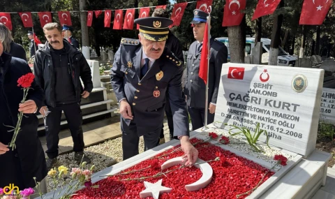 Tekirdağ’da, Polis Haftası Nedeniyle Şehitlikte AnmaTöreni Düzenlendi