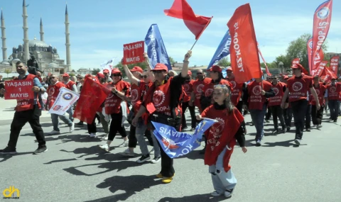 1 Mayıs coşkusu Trakya’yı sardı