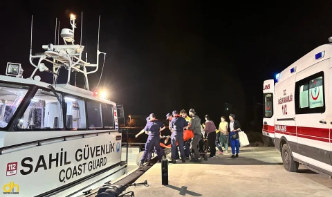 2 kişi hastaneye Sahil Güvenlik Botu ile sevk edildi