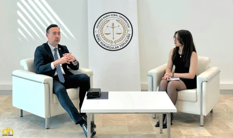 Baro Başkanı Gürcün, Hukuk Fakültesi öğrencileriyle söyleşi gerçekleştirdi