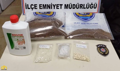 Çantasında uyuşturucu ve hassas terazi bulundu