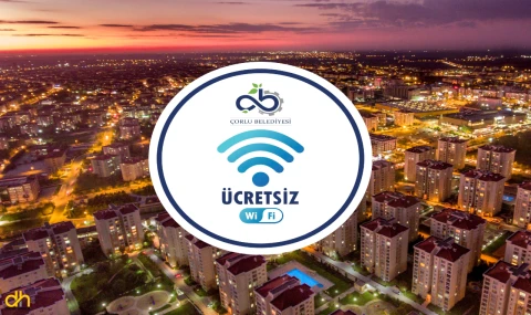 Çorlu Belediyesinden 13 noktada ücretsiz internet