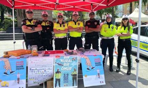 Çorlu’da Trafik Güvenliği Haftası’nda vatandaşlar bilgilendirildi