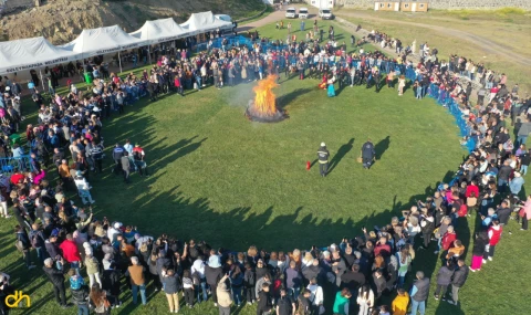 Kakava ateşi yandı, şenlik başladı