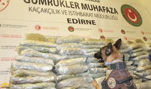 Kapıkule’de 234 kilogram esrar ele geçirildi