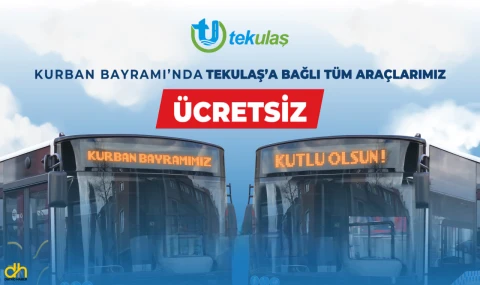 Kurban Bayramı’nda toplu taşıma ücretsiz