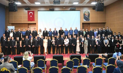 41 emniyet mensubu bir üst rütbeye terfi etti