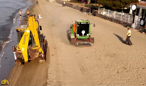 Büyükşehir, sahil ve plajlarda temizlik çalışması yaptı