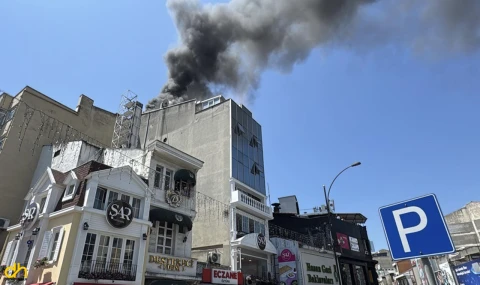 Süleymanpaşa'da pastane bacasında yangın çıktı