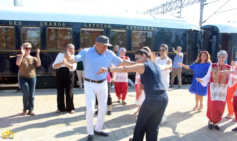 Tarihi Orient Express, Kapıkule’de halk oyunları gösterileriyle karşılandı