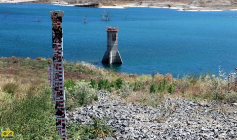 Tekirdağ’da, Naipköy Barajı dip seviyesini gördü