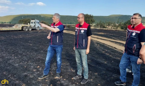 Yetkililerden tarla yangını uyarısı