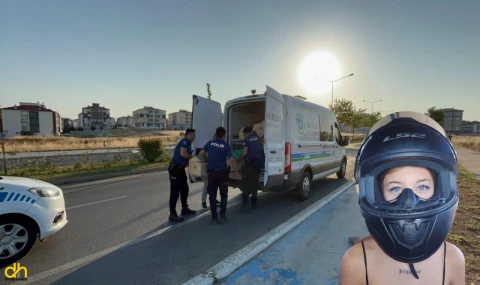 Yön levhasına çarpan motosikletin sürücüsü Azra, hayatını kaybetti