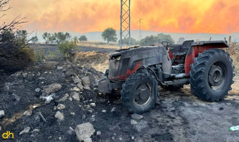 Başkan Var, Şarköy’deki yangının devam ettiğini söyledi