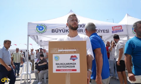 Büyükşehirden balıkçılara destek
