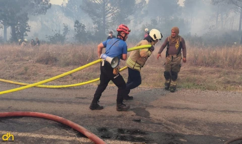 Çorlu Belediyesi, Silivri’deki orman yangını söndürme çalışmalarına destek verdi