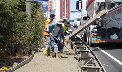 Emlak Konutları Köprüsünde yenileme çalışmaları devam ediyor