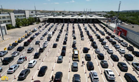 Gurbetçiler, Kapıkule’de yoğunluk oluşturdu