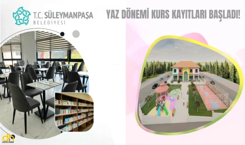 Süleymanpaşa Belediyesi yaz kursları için kayıtlar başladı