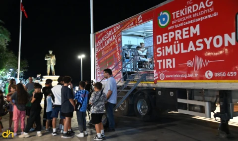 Büyükşehir deprem simülasyon tırı ilçe ilçe gezecek