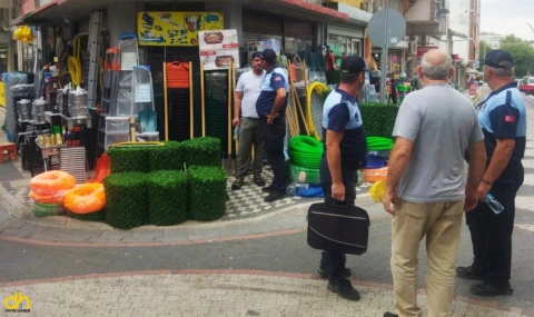 Keşan'da, kaldırım işgallerine karşı zabıta ekiplerinin denetimleri arttırıldı