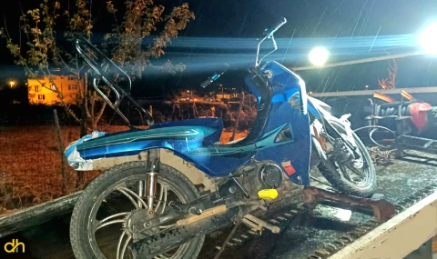 Polisten kaçtıkları motosiklet çalıntı çıktı