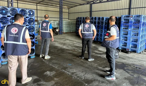 Su kesintilerinin yaşandığı Tekirdağ’da, stokçuluk denetimi yapıldı