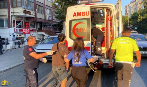 Trafik kazasında 2 yabancı uyruklu yaralandı