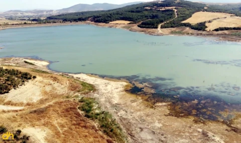 Yazır Göleti’nin su seviyesinde büyük düşüş